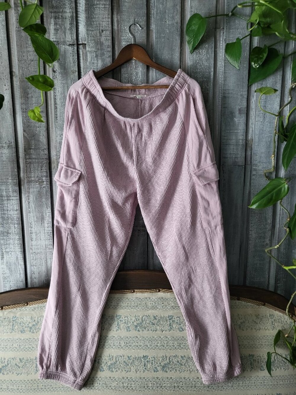 Waffle Knit Lounge Pants Joggers Size XL/TG